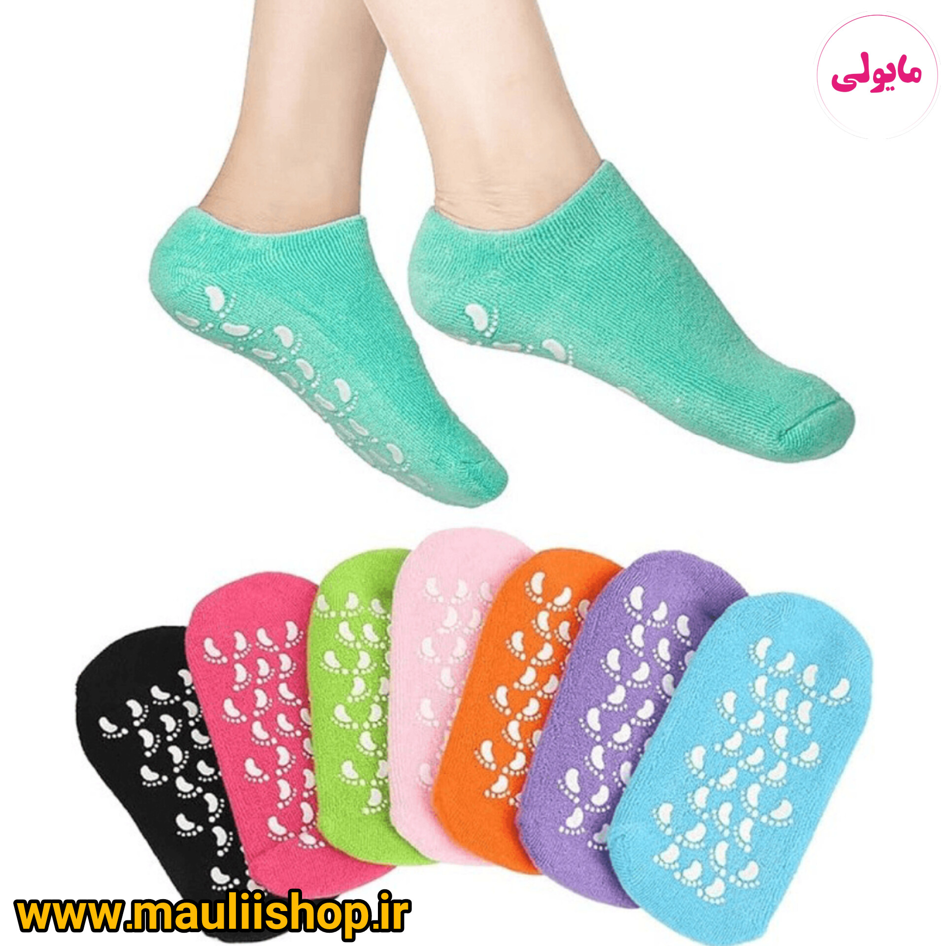 جوراب سیلیکونی مراقبت و ضد ترک پا
