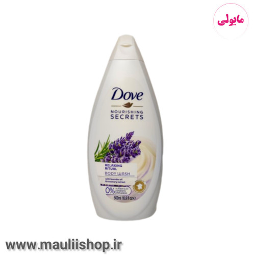 شامپو بدن داو اورجینال رایحه اسطوخودوس و رزماری مدل NOURISHING SECRET